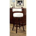 SHIRLEY Dark Oak/White 29" Bar Stool - U&U Home Budget Furniture (Carteret, NJ)
