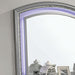 MADDIE Mirror, Silver - U&U Home Budget Furniture (Carteret, NJ)