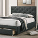SYBELLA Cal.King, E.King, Queen, Full, & Twin Bed, Beige - U&U Home Budget Furniture (Carteret, NJ)