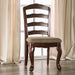 Townsville Dark Walnut/Tan Side Chair (2/CTN) - U&U Home Budget Furniture (Carteret, NJ)
