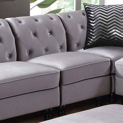 Jolanda Left Armless Chair - U&U Home Budget Furniture (Carteret, NJ)