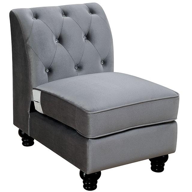 Jolanda Left Armless Chair - U&U Home Budget Furniture (Carteret, NJ)