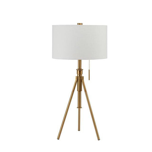 Zaya Stained Gold Table Lamp - U&U Home Budget Furniture (Carteret, NJ)