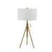 Zaya Stained Gold Table Lamp - U&U Home Budget Furniture (Carteret, NJ)