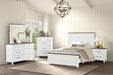Pinetop 4 & 5 Piece Twin Bedroom Set White & Blue - U&U Home Budget Furniture (Carteret, NJ)