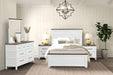 Pinetop 4 & 5 Piece Twin Bedroom Set White & Blue - U&U Home Budget Furniture (Carteret, NJ)