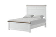 Pinetop 4 & 5 Piece Twin Bedroom Set White & Blue - U&U Home Budget Furniture (Carteret, NJ)