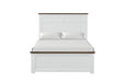 Pinetop 4 & 5 Piece Twin Bedroom Set White & Blue - U&U Home Budget Furniture (Carteret, NJ)