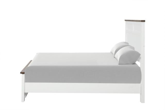 Pinetop 4 & 5 Piece Twin Bedroom Set White & Blue - U&U Home Budget Furniture (Carteret, NJ)