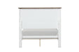 Pinetop 4 & 5 Piece Twin Bedroom Set White & Blue - U&U Home Budget Furniture (Carteret, NJ)