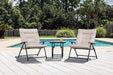 Bastia 3 Pc. Conversation Set Teal & Beige - U&U Home Budget Furniture (Carteret, NJ)