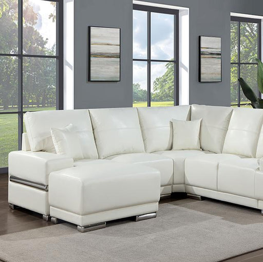 ALTHEA Sectional, White - U&U Home Budget Furniture (Carteret, NJ)