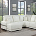 ALTHEA Sectional, White - U&U Home Budget Furniture (Carteret, NJ)