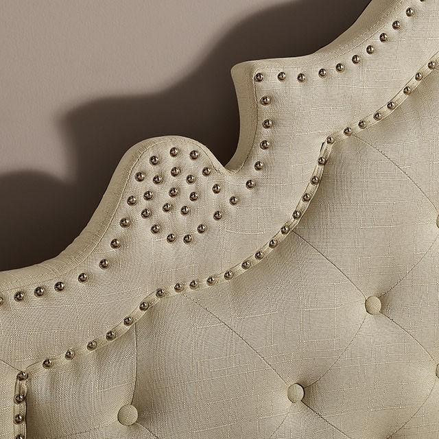 Aubree Bed Beige - U&U Home Budget Furniture (Carteret, NJ)