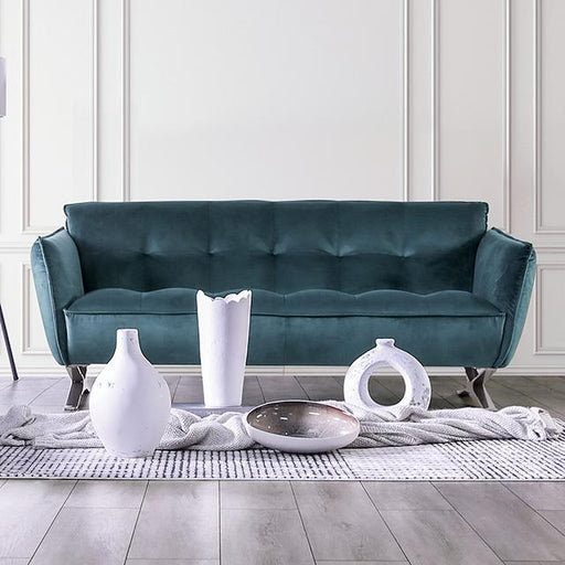Civellutino Sofa Teal - U&U Home Budget Furniture (Carteret, NJ)