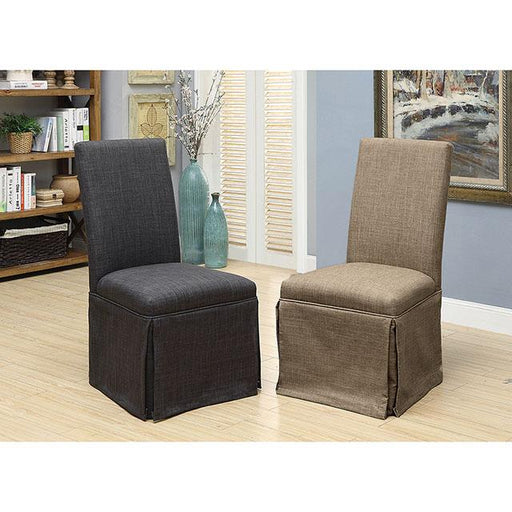 Kortrijk Side Chair Brown - U&U Home Budget Furniture (Carteret, NJ)