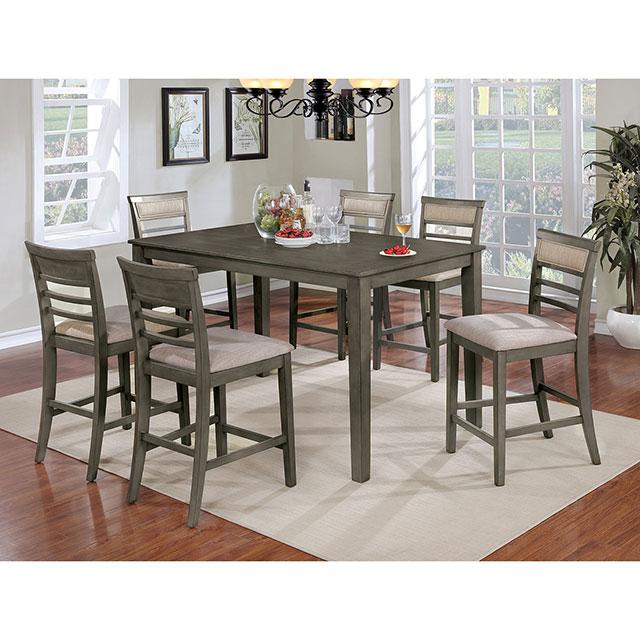 Fafnir 5 & 7 Piece Counter Ht Table Set - U&U Home Budget Furniture (Carteret, NJ)