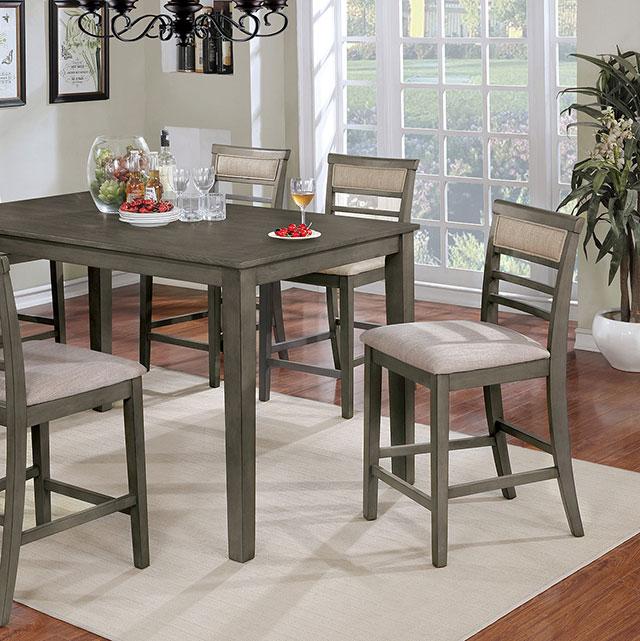 Fafnir 5 & 7 Piece Counter Ht Table Set - U&U Home Budget Furniture (Carteret, NJ)