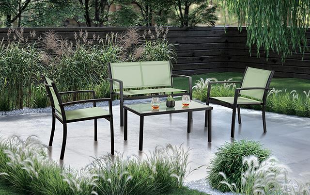 Ibiza 4 Pc. Sling Set K D Green - U&U Home Budget Furniture (Carteret, NJ)