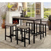 Vilvoorde 5 Pc. Counter Ht. Table Set - U&U Home Budget Furniture (Carteret, NJ)
