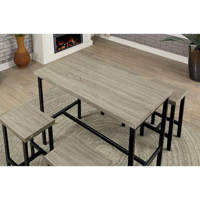 Vilvoorde 5 Pc. Counter Ht. Table Set - U&U Home Budget Furniture (Carteret, NJ)