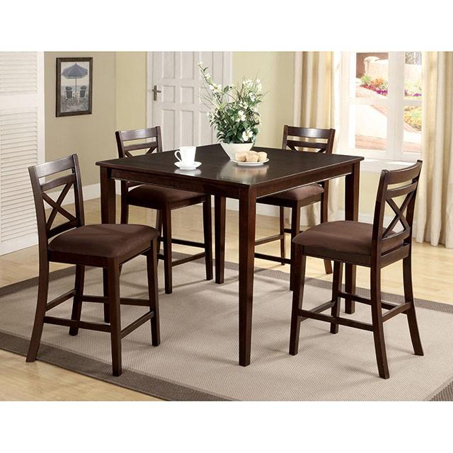 Weston 5 & 7 Piece Counter Ht. Table Set - U&U Home Budget Furniture (Carteret, NJ)