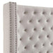 ROSABELLE E.King & Queen Bed, Black, Gray, & Ivory, - U&U Home Budget Furniture (Carteret, NJ)