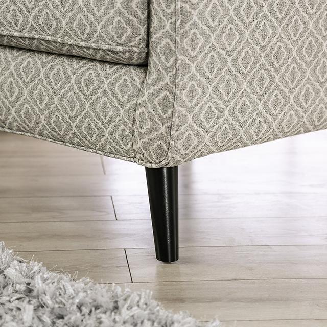 STEPHNEY Accent Chair, Gray/Gold - U&U Home Budget Furniture (Carteret, NJ)