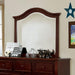 OLIVIA Mirror, Dark Walnut - U&U Home Budget Furniture (Carteret, NJ)