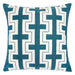 Kari Teal 20" X 20" Pillow, Turquoise - U&U Home Budget Furniture (Carteret, NJ)