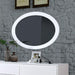 LENNART II White Oval Mirror - U&U Home Budget Furniture (Carteret, NJ)