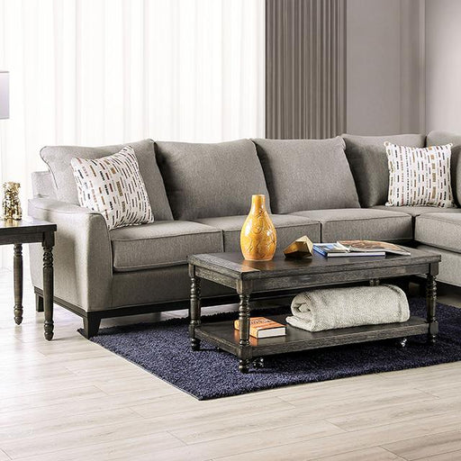 LANTWIT Sectional, Light Gray - U&U Home Budget Furniture (Carteret, NJ)