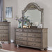 SYRACUSE Dresser, Gray - U&U Home Budget Furniture (Carteret, NJ)