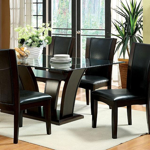Manhattan I Brown Cherry Dining Table - U&U Home Budget Furniture (Carteret, NJ)
