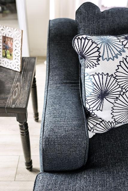 SONORA Loveseat, Dark Navy - U&U Home Budget Furniture (Carteret, NJ)