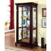 TULARE Dark Cherry Curio - U&U Home Budget Furniture (Carteret, NJ)