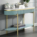 KOBLENZ Sofa Table, Light Teal - U&U Home Budget Furniture (Carteret, NJ)