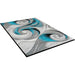Niksar Turquoise 5' X 7' Area Rug - U&U Home Budget Furniture (Carteret, NJ)