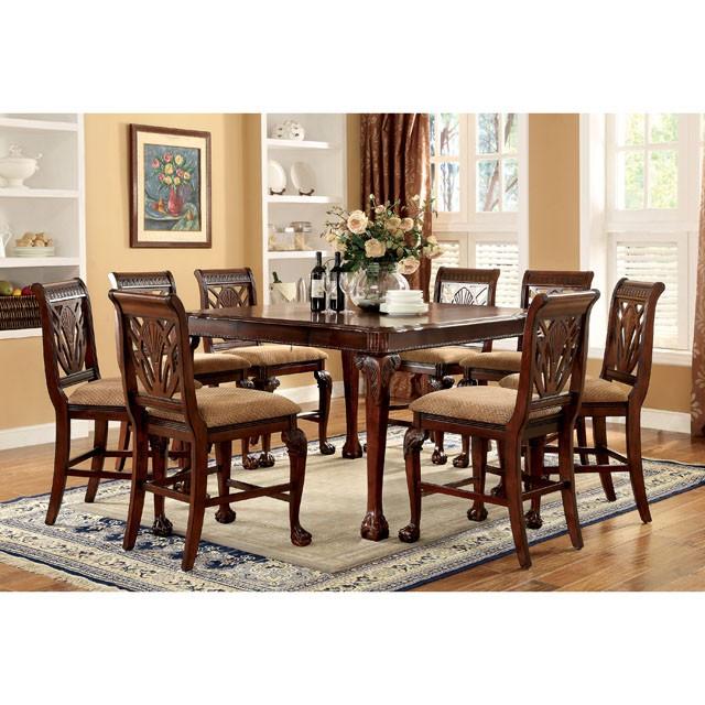 PETERSBURG II Cherry Counter Ht. Table - U&U Home Budget Furniture (Carteret, NJ)