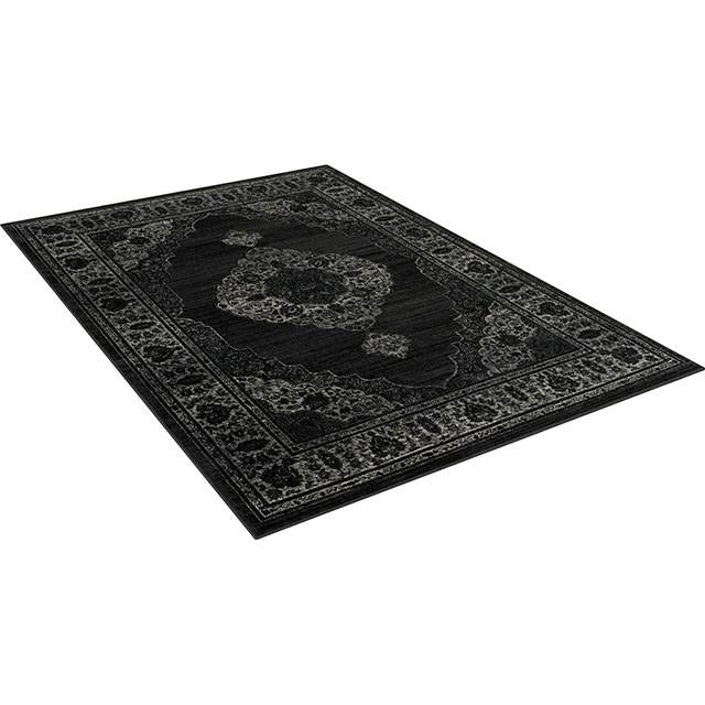 Kozlu Dark Gray 5' X 7' Area Rug - U&U Home Budget Furniture (Carteret, NJ)