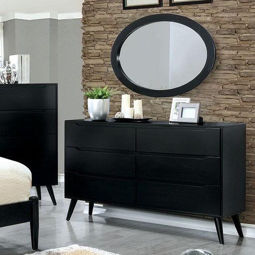 LENNART II Black Dresser - U&U Home Budget Furniture (Carteret, NJ)