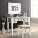 Joyce White Vanity w/ Stool - U&U Home Budget Furniture (Carteret, NJ)