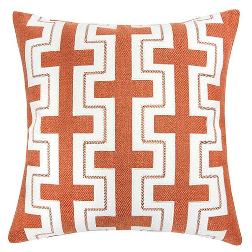 Kari Orange 20" X 20" Pillow, Spice - U&U Home Budget Furniture (Carteret, NJ)