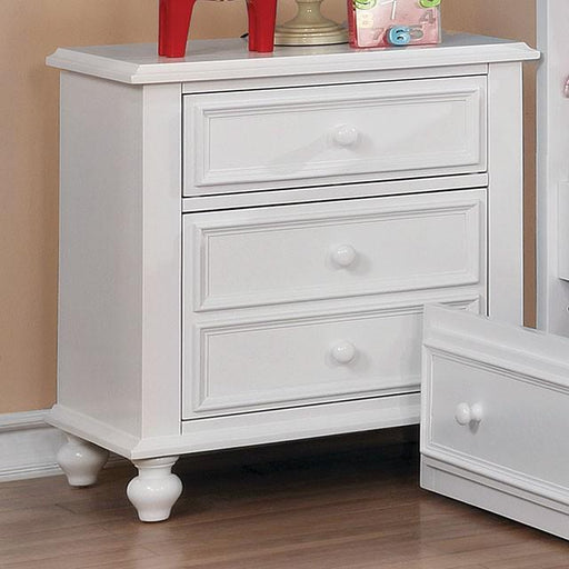 OLIVIA White Night Stand - U&U Home Budget Furniture (Carteret, NJ)