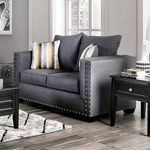 Inkom Slate Love Seat - U&U Home Budget Furniture (Carteret, NJ)