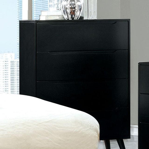 LENNART II Black Chest - U&U Home Budget Furniture (Carteret, NJ)