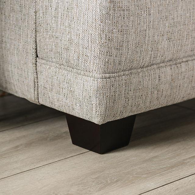 STEPHNEY Loveseat, Gray/Gold - U&U Home Budget Furniture (Carteret, NJ)