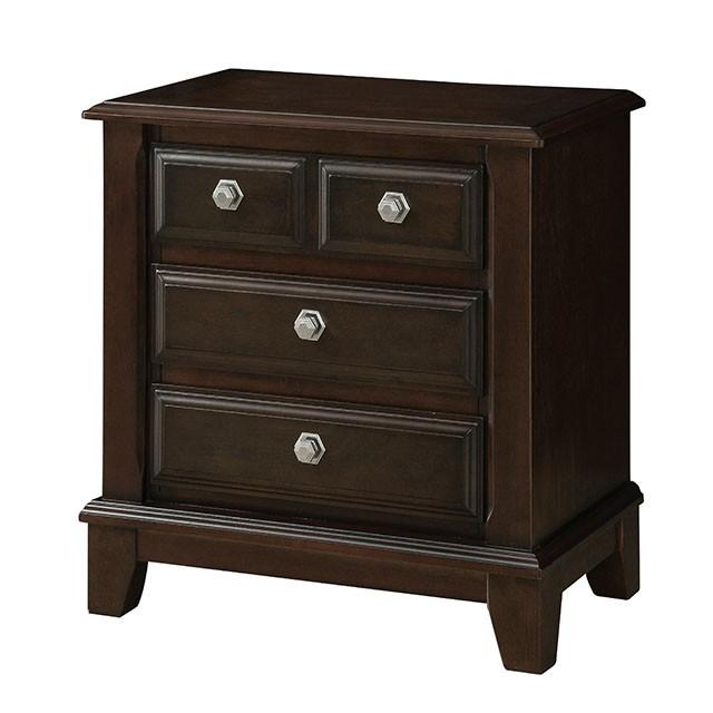 Litchville Brown Cherry Night Stand - U&U Home Budget Furniture (Carteret, NJ)