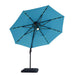 Nuti 10 Ft Round Umbrella w/ LED Light + 37" Large Base - U&U Home Budget Furniture (Carteret, NJ)