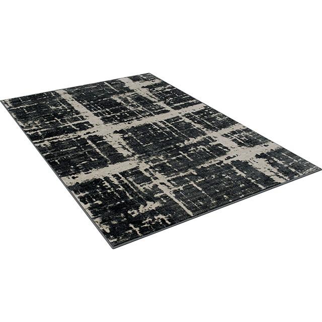 Kozlu Gray/Beige 5' X 7' Area Rug - U&U Home Budget Furniture (Carteret, NJ)